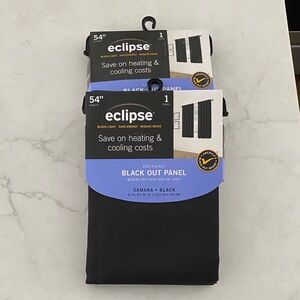 Eclipse Blackout Curtains - Black
